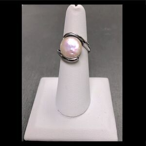 Honora white Pearl Ring Sterling Silver 925 size 6